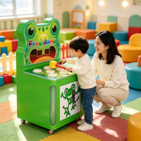 Machine de jeu d'arcade Whack-a-Mole à marteau métallique, à monnayeur, pour enfants, avec distribution de tickets