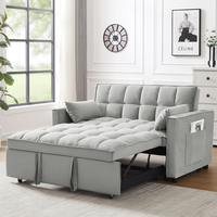 Canapé-lit multifonctionnel, canapé-lit confortable et matelas pour le salon bjflamingo Canapé-lit double en tissu polyvalent