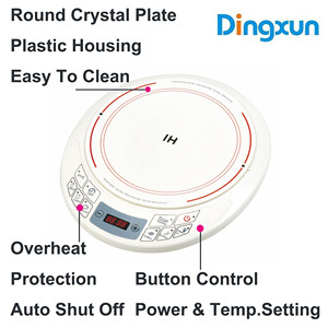 Cuisinière à induction portable ronde de 2000 W, mini plaque à induction, petite cuisinière à induction, gain de place pour la cuisine d'hôtel - Product Image 2