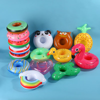 Support de Gobelet Gonflable Épais en Gros, Plateau Flottant pour Boissons, Accessoires de Fête pour Piscine et Plage, Vente en Gros Personnalisée