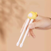 Baguettes d'apprentissage pour enfants en gros, lapin, éléphant, poussin, dessin animé, baguettes d'apprentissage avec support, baguettes d'apprentissage pour enfants