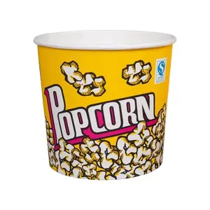 Produtos ecológicos descartáveis tirar recipiente de comida recipiente de popcorn