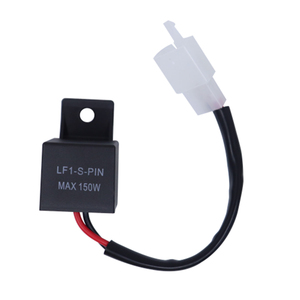 Relé Intermitente Electrónico LED de <span class=keywords><strong>2</strong></span> <span class=keywords><strong>Pines</strong></span> 12V 24V para Señal de Giro de Motocicleta, Solución Universal para Intermitentes con Hiperflash - Product Image 1