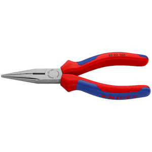 Para KNIPEX 160 mm de largo Alicates de Punta semiredonda Acero de grado DIY con superficie de mandíbula dentada Mango de PVC OEM personalizable - Product Image 1