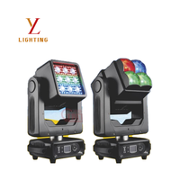 Projecteur à tête mobile double face 4*60W à rotation infinie XY, 400W, gradation 32 bits, RDM, DMX512, lumière auxiliaire, stroboscope 1-30HZ, éclairage de scène
