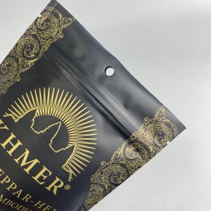 Pochette debout étanche à l'humidité avec impression personnalisée et fermeture éclair sac d'emballage alimentaire pour les noix séchées poivre alimentaire - Product Image 3