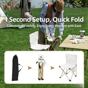 Taşınabilir Sırtlıklı Oxford Kumaş Katlanır Sandalye Kamp Balıkçılık Çizim Açık Hava ve Bahçe Kullanımı İçin - Product Image 6