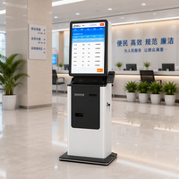 Penjualan Panas ENTENG LCD Layar Sentuh Resolusi 1920X1080 Untuk Penggunaan Dalam Ruangan Kios Pembayaran Mandiri Berdiri di Lantai untuk Bank/Rumah Sakit SDK Layanan Mandiri