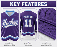 Camisetas de Hockey sobre Hielo Personalizadas para Equipos de Club, para Adultos y Jóvenes, Entrenamiento y Partidos, Venta al por Mayor y Pedidos de Equipos