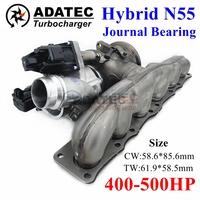 Kits de Turbina Híbrida de Alto Rendimiento N55 Turbo 400-500HP con Cojinete de Rodamientos EWG 18539700005 para BMW 135i 335i 335Xi /BMW X3 35i N55