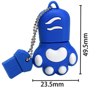 Memoria USB con Diseño de Gato, 64 GB, Color Marrón, Rosa, Negro, Azul, USB 2.0, 4 GB, 8 GB, 16 GB, 32 GB
