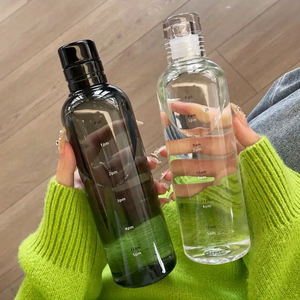 Botella de Vidrio de China de 300 ml, 500 ml, 750 ml y 1000 ml, Botella de Agua de Vidrio de Borosilicato para Bebidas, Botella de Agua de Vidrio de Lujo para Hotel - Product Image 2