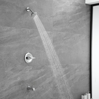 Juego de mezclador de ducha montado en la pared, grifo de ducha de baño, gran oferta americana