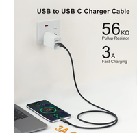 Kabel USB3.2 Gen 2 tipe C ke C, selubung aluminium, anyaman nilon, pengiriman cepat, pengisian cepat 3A, transfer data 10Gbps