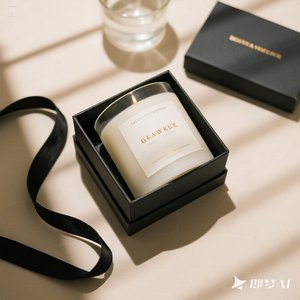 Sang trọng thân thiện với môi nhỏ hộp quà tặng chất lượng cao giáng sinh nến bao bì xách tay có thể tái chế với dập nổi Matt cán - Product Image 4