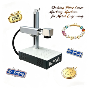 เครื่องแกะสลักเลเซอร์แบบพกพาโลหะ 20/30/50/W ราคาโรงงาน ผู้ผลิตเครื่องมาร์กกิ้งเลเซอร์ไฟเบอร์ขนาดเล็กแบบตั้งโต๊ะ - Product Image 2