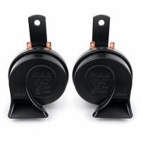 Bocina Clásica Negra Tipo Caracol 12V 24V Impermeable Universal Súper Fuerte para Camiones, Motocicletas, Autos, Accesorios de Bocina