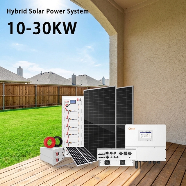 ORYTA 10 to 30KW Complete Hybrid Solar Kit Three Phase Hybrid Inverter Large Capacity Energy Storage Cabinet