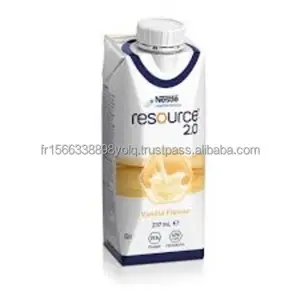 Nestlé Resource 2.0 Lait Liquide 237ml, Carton de 24