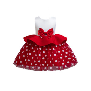 新しいヨーロッパ系アメリカ人風水玉模様ベビーガールミニー風プリンセスコスプレドレス2026年夏プレッピースタイルカスタムカラーサイズ対応 - Product Image 5