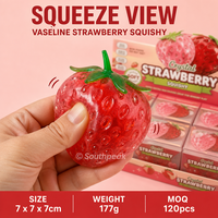 Southpeak Toy Vaseline Aardbei Squishy Verhoogde Zaadtextuur Zachte Knijp Fidget Toy Rood Roze Stijlen Retail Novelty Gift WS