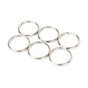 Anillos de Llaves de Hierro Niquelado, Redondos y Resistentes, Accesorios para Llaveros, Cadenas de Llaves Metálicas - Product Image 2