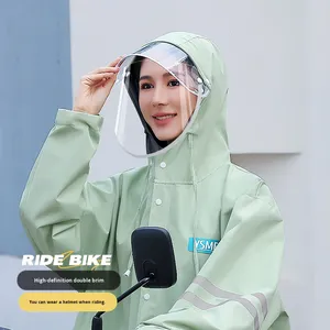 Xe Đạp Điện Pin Xe Đạp Mưa Bìa Độ Nét Cao Mưa Bìa Trọng Lượng Nhẹ Mềm Thời Trang Dài Đi Bộ Đường Dài Áo Mưa - Product Image 2