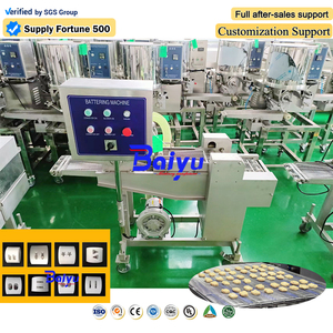 Ligne de production de nourriture frite multifonctionnelle Baiyu pour les galettes de hamburgers, les croquettes et le poulet frit - Product Image 1
