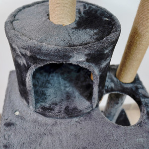 Modern Multi-layer Integrated Plush <b>Cat</b> Tree Factory Direct Sales Pet Climbing Frame with Nest Cardboard Packaging <b>Cat</b> Villa - Product Image 4