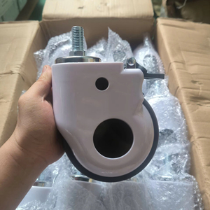 Medical Equipment Caster <b>Wheels</b> ABS <b>Plastic</b> Housing TPR Non-Marking <b>Wheels</b> Swivel Brake Shock Absorbing Durability Smooth - Product Image 1