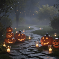 Décoration d'automne en plastique fantôme sorcière de dessin animé, cadeau amusant pour fête d'Halloween, Jack-o'-lantern pour adolescents