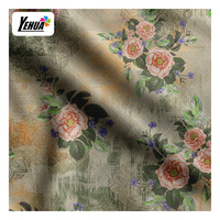 Tissu en viscose rayonne à motif floral imprimé numériquement, vente en gros personnalisée, best-seller pour vêtements et robes