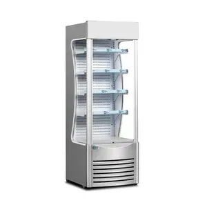 Vegetable Fruit Grab And Go Open Display Refrigerator Display Showcase Cooler
