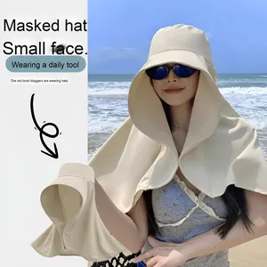 Tendencia HDZZ 2025 Sombrero de protección Nuevo estilo de verano Gorra de pescador Ala ancha Ciclismo al aire libre Capa de sol 100% - Product Image 1