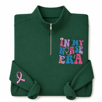 Sweat-shirt ou sweat à capuche à fermeture éclair, brodé personnalisé, thème « Ma période d'infirmière », cadeau pour infirmières