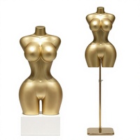 Mannequin africain grande taille demi-corps, fesses et poitrine généreuses, en FRP, pour présentation de vêtements en magasin, support d'affichage BBL