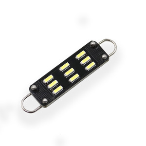 <b>Car</b> LED Reading Light, Double <b>Hook</b>, Double Ring, 12SMD, 44mm, Roof Light, Double-Point Indoor Light - Product Image 2