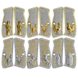 Empuñadura de plata dorada de resina de perla Grabado Cachas personalizada para <span class=keywords><strong>CZ75</strong></span> CZ 75 SP 01 Shadow 2 - Product Image 2