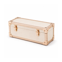 Boîte cadeau de luxe classique en PU personnalisée avec serrure, intérieur doublé en simili daim, étui rigide écologique, poignée souple, produit haut de gamme