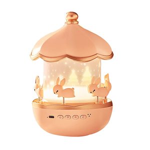 Cadeau de Noël pour Enfants Boîte à Musique <span class=keywords><strong>Rotative</strong></span> à 360° Projecteur d'Étoiles Nébuleuse avec Cabanes Roulantes Lampe de <span class=keywords><strong>Projection</strong></span> Dessin Animé LED <span class=keywords><strong>Veilleuse</strong></span> Rechargeable - Product Image 6