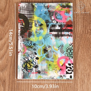 JAI IMAN 24 lembar Stiker Latar Belakang Perekat Diri Abstrak Unik Bergaya Graffiti Groove Bold untuk Kerajinan Kertas - Product Image 3