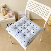 Coussin de siège en fourrure de lapin douce à pois pour chaise de bureau/dortoir - Coussin épais et moelleux - Confort pour les étudiants lors de longues sessions assises