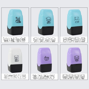 Sello <span class=keywords><strong>de</strong></span> Rodillo <span class=keywords><strong>de</strong></span> Dibujos Animados para Niños, Sello <span class=keywords><strong>de</strong></span> Patrones Continuos Multicolor, Herramienta <span class=keywords><strong>de</strong></span> Arte Creativa Autoentintable para Niños - Product Image 3