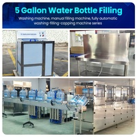 Machine de remplissage d'eau semi-automatique 5 gallons, 2 têtes, en acier inoxydable, équipement d'embouteillage d'eau potable pure, directement de l'usine