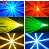 Lumière mobile à faisceau de 380 W avec zoom LED, effet arc-en-ciel, contrôle DMX512, 8 prismes, CRI élevé 95 pour DJ, scène de discothèque