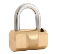 Cadenas en laiton robuste, cadenas de sécurité en laiton massif, double verrouillage