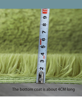 Tapis moderne de luxe sur mesure pour grand salon, tapis en fausse fourrure super doux et moelleux, tapis en polyester personnalisé pour chambre à coucher, fabriqué à la machine