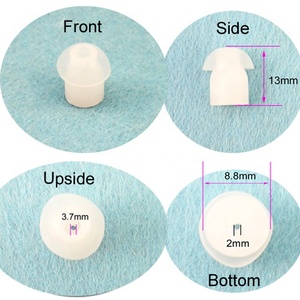 Écouteur de remplacement en forme de <span class=keywords><strong>champignon</strong></span> pour talkie-walkie, écouteur à tube transparent - Product Image 2