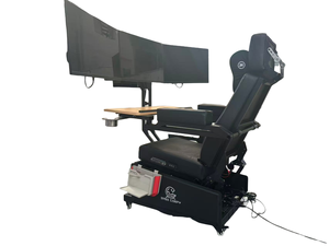 EASE TRIO 3 Workstation reclinável Computador Cockpit 3 Monitores zero Gravity Chair Heat Cool Massagem Assento Confortável acessível - Product Image 5