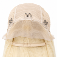 Cheveux chinois en gros pour perruque Lace Front, 100% vierges Remy, blonds, longs et lisses, toutes couleurs, tailles de bonnet petites/grandes